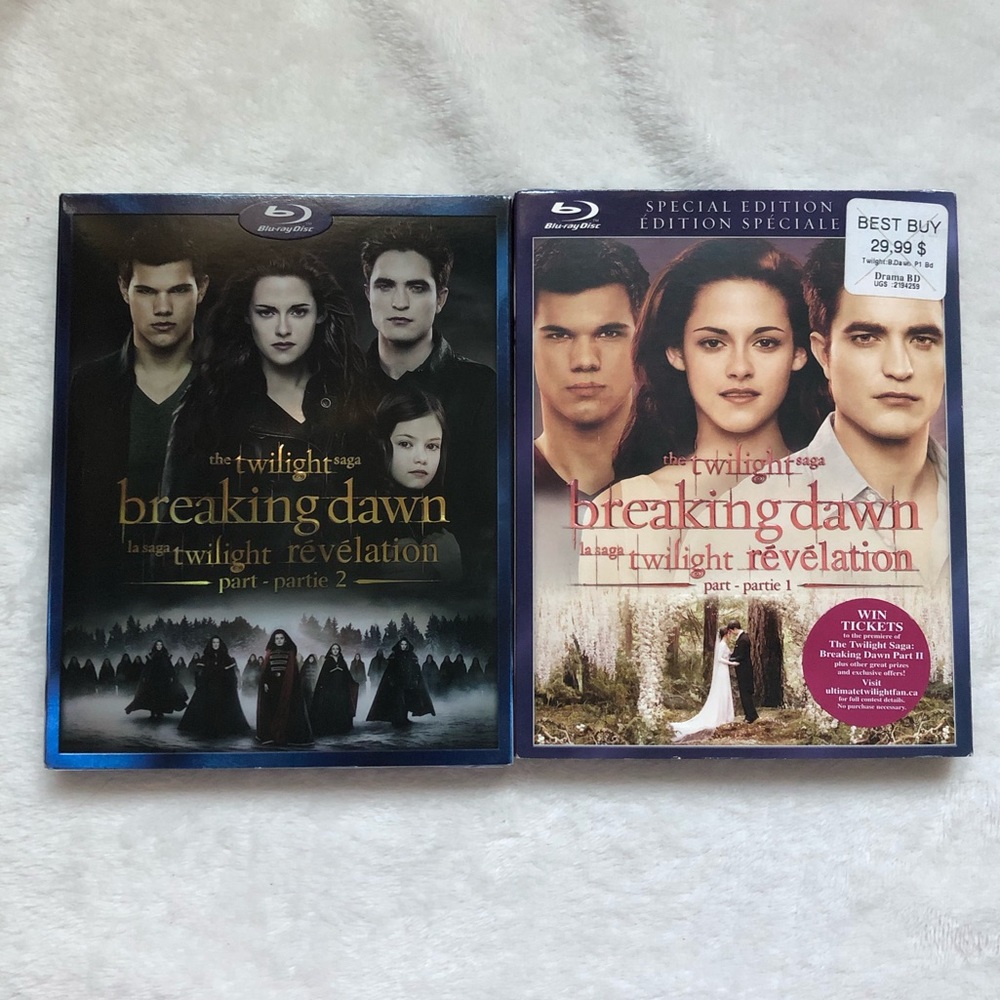Twilight Saga Breaking Dawn Movie Blu-ray